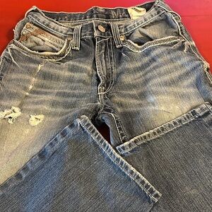 Ariat Men's Relaxed Fit Distressed Denim Jeans 28 x 32